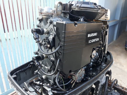 Suzuki 75แรง 2จังหวะ หาง21นิ้ว ทริมไฟฟ้า