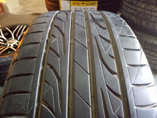 ขายล้อ B-55 ขอบ15 4รู100 พร้อมยาง DUNLOP LM704 195-55-15 ปี13 ดอกหนาจัด สภาพสวย ชุดละ 8,500 บาท