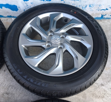 แม็กป้ายแดง TOYOTA New VIOS 2017 พร้อมยางป้ายแดง Dunlop 185-60-15 ปลายปี17 ใหม่กริ๊บ