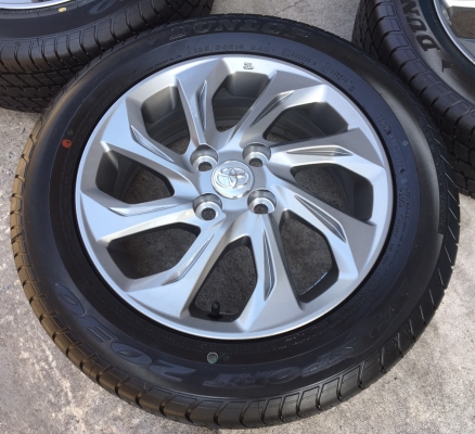 แม็กป้ายแดง TOYOTA New VIOS 2017 พร้อมยางป้ายแดง Dunlop 185-60-15 ปลายปี17 ใหม่กริ๊บ