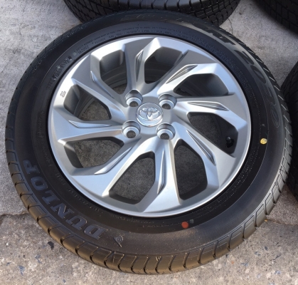 แม็กป้ายแดง TOYOTA New VIOS 2017 พร้อมยางป้ายแดง Dunlop 185-60-15 ปลายปี17 ใหม่กริ๊บ