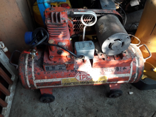 ขาย !! ปั้มลม.ยี่ห้อCY.ขนาด36ลิตร.สภาพเดิมพร้อมใช้งาน