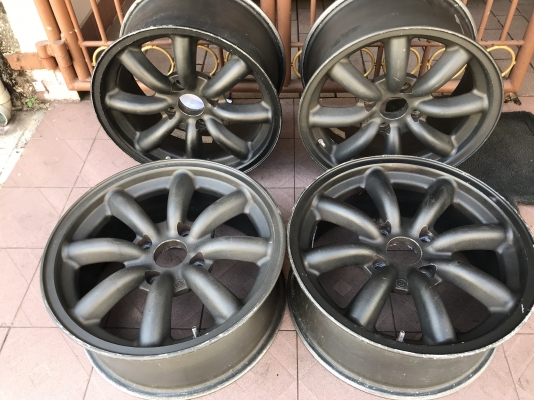 ล้อเเท้วาตานาเบ้ 16หน้า7หลัง8 4รู114สีเดิมเก่านอกสภาพตามรูปไม่มีซ่อมใดๆทั้งสิ้น