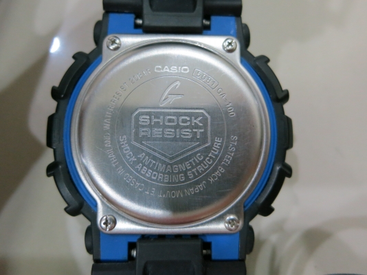 ลดพิเศษ-นาฬิกา CASIO G-shock รุ่น GA-100-1A2 ของแท้ สีดำน้ำเงิน มือสอง สภาพใหม่ ส่งฟรี
