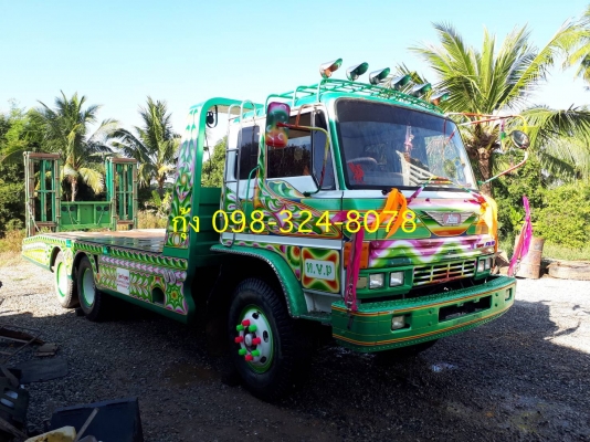 Hino F18 เครื่อง HO7C-185 แรง 2 เพลา 6 เกียร์เดินหน้า ยางดี สโลด์พร้อม ทะเบียนพร้อม