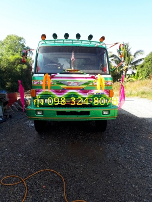 Hino F18 เครื่อง HO7C-185 แรง 2 เพลา 6 เกียร์เดินหน้า ยางดี สโลด์พร้อม ทะเบียนพร้อม