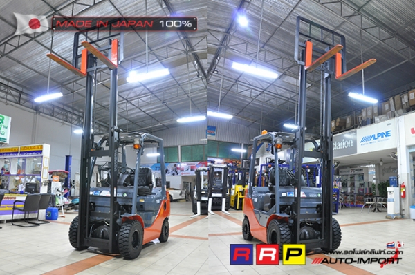 ขายรถโฟล์คลิฟท์มือสอง TOYOTA รุ่น 8FD18-12847 นำเข้าจากประเทศญี่ปุ่น 100\% ไม่เคยใช้งานในไทย