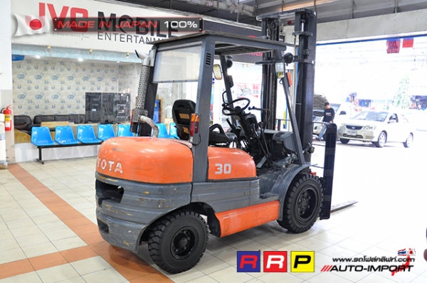 ขายรถโฟล์คลิฟท์มือสอง TOYOTA รุ่น 6FD30-10209 นำเข้าจากประเทศญี่ปุ่น 100\% ไม่เคยใช้งานในไทย ขายรถโฟล์คลิฟท์มือสอง TOYOTA รุ่น 6FD30-10209 นำเข้าจากประเทศญี่ปุ่น 100\% ไม่เคยใช้งานในไทย