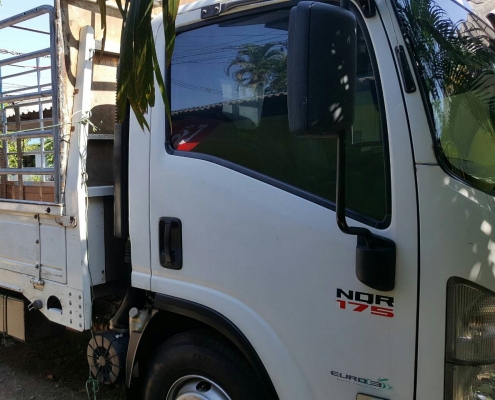 ..ขาย 735,000บ...หกล้อ อิซูชุ NQR175ปี54 ช่วงยาว 4.30ม.&quot;ช่วงล้อต่อดั้ม&quot;รถห้าง สภาพดีสวยบาง