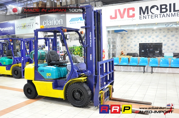 ขายรถโฟล์คลิฟท์มือสอง KOMATSU รุ่น FG20W-12-529663 นำเข้าจากประเทศญี่ปุ่น 100\% ไม่เคยใช้งานในไทย