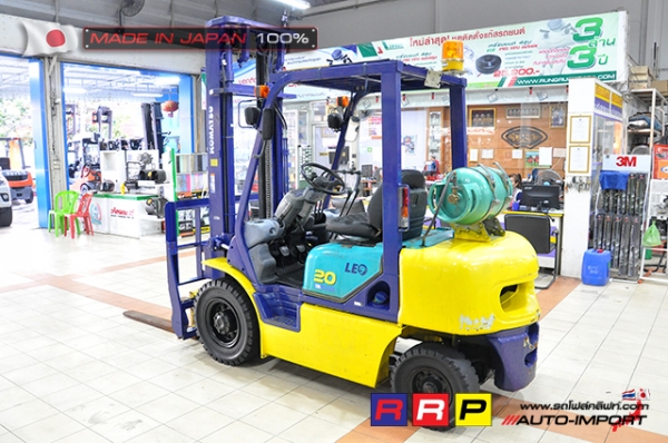 ขายรถโฟล์คลิฟท์มือสอง KOMATSU รุ่น FG20W-12-529663 นำเข้าจากประเทศญี่ปุ่น 100\% ไม่เคยใช้งานในไทย
