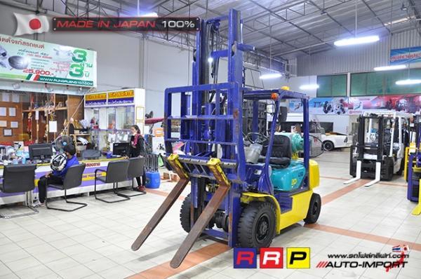 ขายรถโฟล์คลิฟท์มือสอง KOMATSU รุ่น FG20W-12-529663 นำเข้าจากประเทศญี่ปุ่น 100\% ไม่เคยใช้งานในไทย