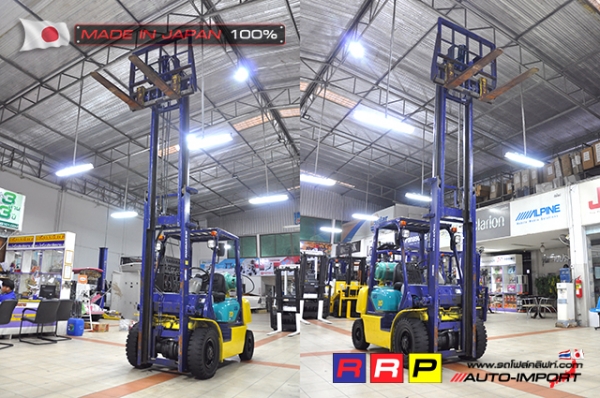 ขายรถโฟล์คลิฟท์มือสอง KOMATSU รุ่น FG20W-12-529663 นำเข้าจากประเทศญี่ปุ่น 100\% ไม่เคยใช้งานในไทย