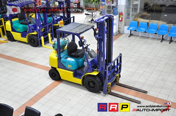 ขายรถโฟล์คลิฟท์มือสอง KOMATSU รุ่น FG20W-12-529663 นำเข้าจากประเทศญี่ปุ่น 100\% ไม่เคยใช้งานในไทย