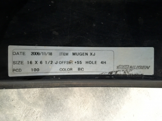 ขายล้อแม็กซ์ MUGEN ขอบ 16" กว้าง 6.5" PCD. 55 โครเมี่ยม ขายล้อแม็กซ์ MUGEN ขอบ 16" กว้าง 6.5" PCD. 55 โครเมี่ยม