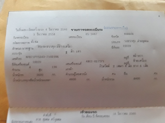 ขายครับ 6 ล้อ ISUZU NPR 130 แรงปี 46 ยาว 5 เมตร สภาพพร้อมใช้งาน F หน้า/หลัง เครื่องดี คัสซีสวย เอกสา