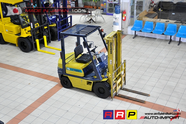 ขายรถโฟล์คลิฟท์มือสอง KOMATSU รุ่น FD15H-15-333480 นำเข้าจากประเทศญี่ปุ่น 100\% ไม่เคยใช้งานในไทย ขายรถโฟล์คลิฟท์มือสอง KOMATSU รุ่น FD15H-15-333480 นำเข้าจากประเทศญี่ปุ่น 100\% ไม่เคยใช้งานในไทย