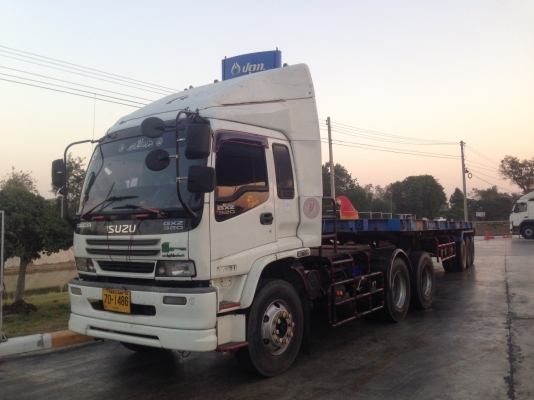 หัวลาก+หางพื้นเรียบ 3 เพลา Deca 320 ยางเต็ม พร้อมใช้ หัวลาก+หางพื้นเรียบ 3 เพลา Deca 320 ยางเต็ม พร้อมใช้