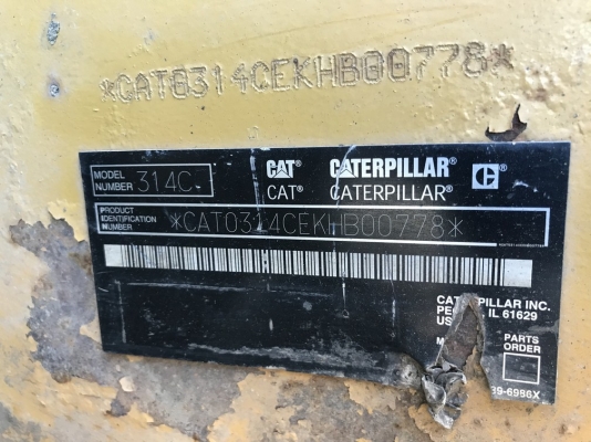 CAT 314CCR ปี 2007 มีใบมีดดันดิน มีไลน์หัวกระแทก แทร็คเหล็กติดก้อนยางจากญี่ปุ่น CAT 314CCR ปี 2007 มีใบมีดดันดิน มีไลน์หัวกระแทก แทร็คเหล็กติดก้อนยางจากญี่ปุ่น