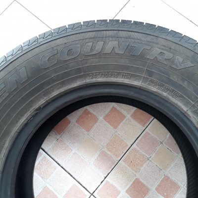 ขายยาง TOYO 245-70-16 ปี16 ดอกท่วมๆ (1ชุด)