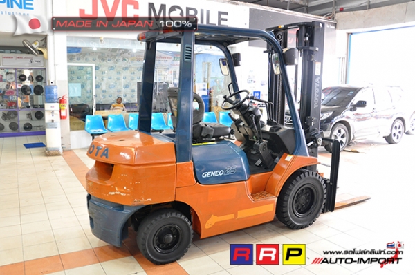 ขายรถโฟล์คลิฟท์มือสอง TOYOTA รุ่น 7FD25-36478 นำเข้าจากประเทศญี่ปุ่น 100\% ไม่เคยใช้งานในไทย ขายรถโฟล์คลิฟท์มือสอง TOYOTA รุ่น 7FD25-36478 นำเข้าจากประเทศญี่ปุ่น 100\% ไม่เคยใช้งานในไทย