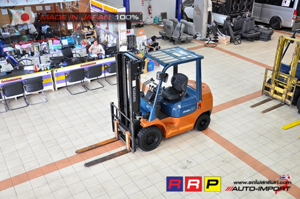 ขายรถโฟล์คลิฟท์มือสอง TOYOTA รุ่น 7FD25-36478 นำเข้าจากประเทศญี่ปุ่น 100\% ไม่เคยใช้งานในไทย ขายรถโฟล์คลิฟท์มือสอง TOYOTA รุ่น 7FD25-36478 นำเข้าจากประเทศญี่ปุ่น 100\% ไม่เคยใช้งานในไทย