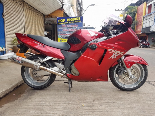ขายแลกเทิร์นคับ HONDA CBR1100 BLACKBIRD ปี2000 หัวฉีด ท่อแต่ง แฮนด์แต่ง สีสวย อินวอยส์ สรรพสามิตร รา