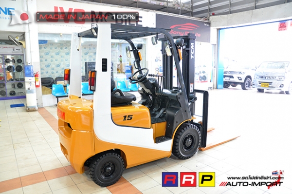 ขายรถโฟล์คลิฟท์มือสอง TCM รุ่น FG15T19-18H11511 นำเข้าจากประเทศญี่ปุ่น 100\% ไม่เคยใช้งานในไทย