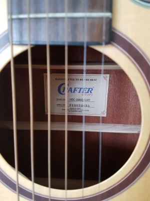กีต้าร์โปร่งเว้าไฟฟ้า 41 นิ้ว Crafter รุ่น HDC-200EQ-NT สีไม้ด้าน สภาพใหม่ กีต้าร์โปร่งเว้าไฟฟ้า 41 นิ้ว Crafter รุ่น HDC-200EQ-NT สีไม้ด้าน สภาพใหม่