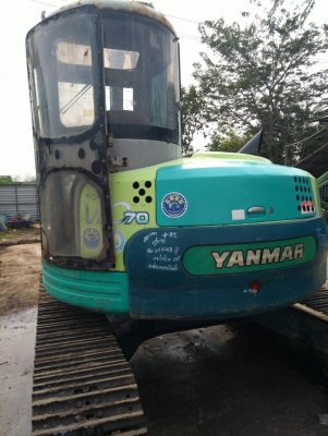 รถแบคโฮ YANMAR ViO70 รถเก่านอกนำเข้า ยังไม่เคยใช้งานในไทย เทียบเท่า komatsu pc70 รุ่น 8 ชม.การทำงาน 5000+ ชม. เครื่องดี ปั๊มแรง โซ่หนา เอวแน่น พร้อมใช้งาน มีเอกสารใบอินวอยซ์