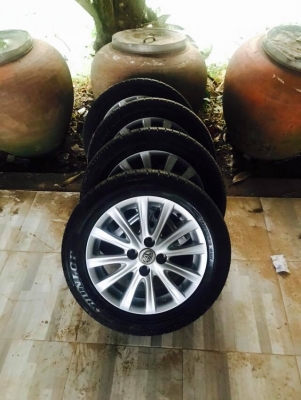 ล้อวีออสสภาพดี4เส้นแม็คพร้อมยางปี14