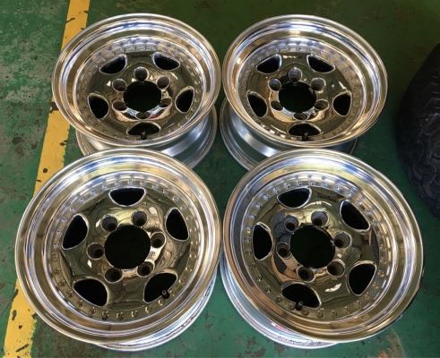 ขายล้อ WORK Deerfield Chrome 16x8 ลบ6 6รูกระบะ สวยๆประมูลญี่ปุ่น