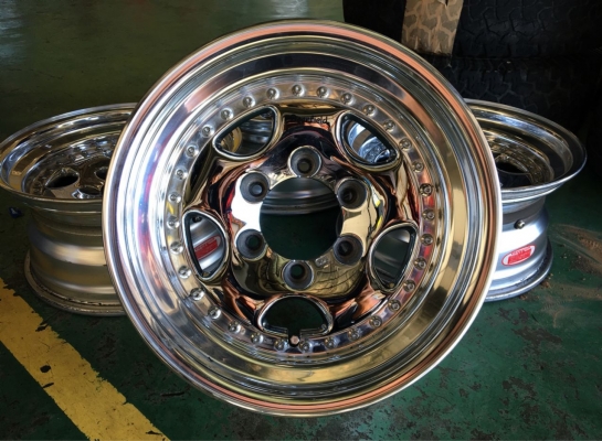 ขายล้อ WORK Deerfield Chrome 16x8 ลบ6 6รูกระบะ สวยๆประมูลญี่ปุ่น