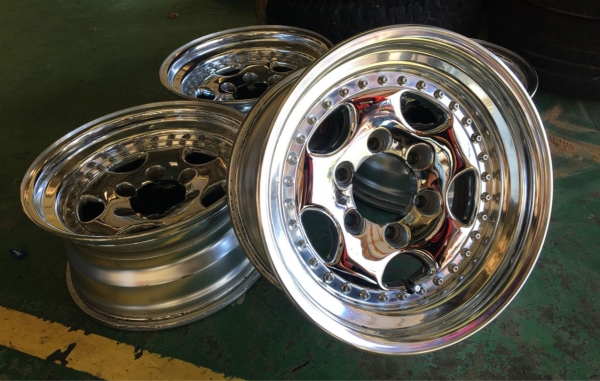 ขายล้อ WORK Deerfield Chrome 16x8 ลบ6 6รูกระบะ สวยๆประมูลญี่ปุ่น