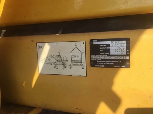 ขาย 1,390,000 บาท KOMATSU PC200-8 ทำงาน 1x,xxx บาท เครื่องดี ปั้มเดิมแรง โช่หนา เอวแน่น ไฟฟ้าครบ เอกสารเล่มทะเบียน   รถอยู่ จ.ยโสธร โทร 0610710295
