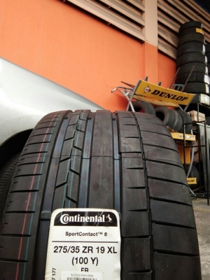 CONTINENTAL CONTACT 6 275/35ZR19 เส้นละ 6,800 บาท