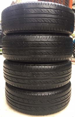 ล้อแม็ก Toyota Vios รุ่น12ก้าน สีรมดำ ขอบ 15 พร้อมยาง 185-60-15 ปลายปี 15