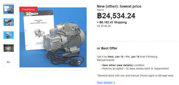 BUSCH DRY Vacuum PUMP BUSCH DRY Vacuum PUMP