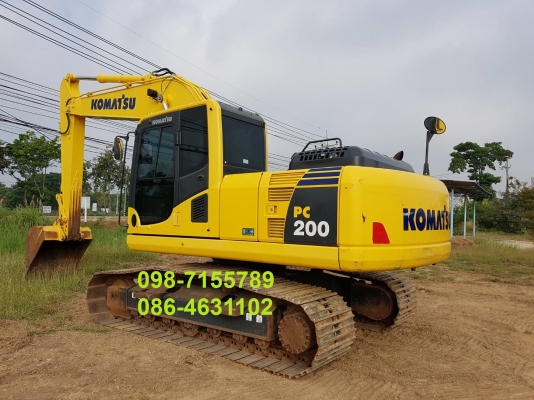 ขาย!! >>> Komatsu Pc200 รุ่น 8MO ไมล์ 4,000 ชั่วโมง-Pm.7,000 ชม. สวยเต็ม เล่มทะเบียน <<< เบอร์ติดต่อ 098-7155789 086-4631102