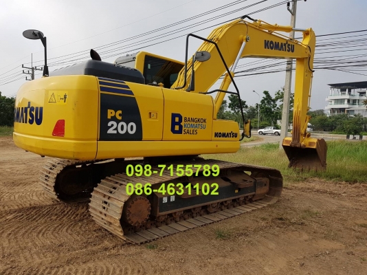 ขาย!! >>> Komatsu Pc200 รุ่น 8MO ไมล์ 4,000 ชั่วโมง-Pm.7,000 ชม. สวยเต็ม เล่มทะเบียน <<< เบอร์ติดต่อ 098-7155789 086-4631102