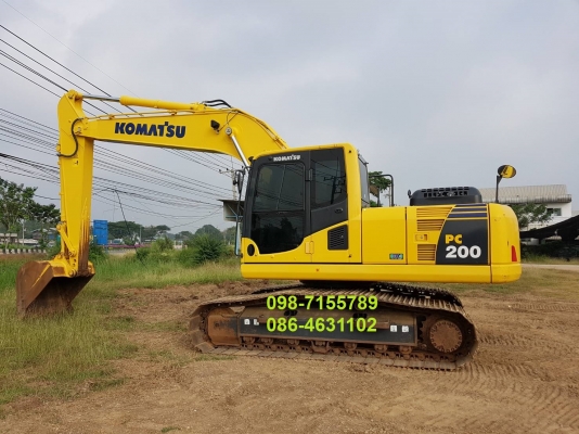 ขาย!! >>> Komatsu Pc200 รุ่น 8MO ไมล์ 4,000 ชั่วโมง-Pm.7,000 ชม. สวยเต็ม เล่มทะเบียน <<< เบอร์ติดต่อ 098-7155789 086-4631102