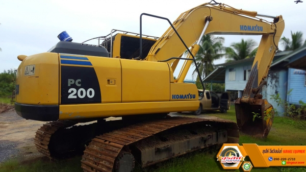ขายรถแบ็คโฮ KOMATSU PC200-8N1 สเปคญี่ปุ่น มีกล้องมองหลัง สภาพเทพบุตร
