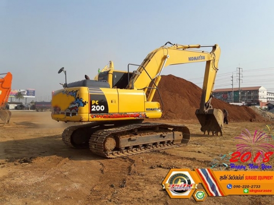 ขายรถแบ็คโฮ KOMATSU PC200-8 สภาพเทพบุตร ทำงานสมบูรณ์ทุกระบบ