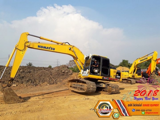 ขายรถแบ็คโฮ KOMATSU PC200-8 สภาพเทพบุตร ทำงานสมบูรณ์ทุกระบบ