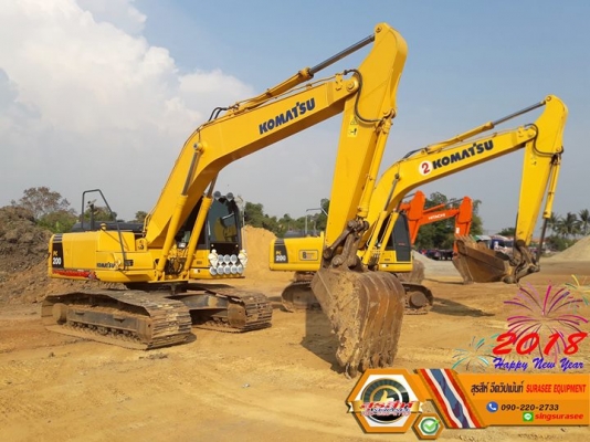 ขายรถแบ็คโฮ KOMATSU PC200-8 สภาพเทพบุตร ทำงานสมบูรณ์ทุกระบบ