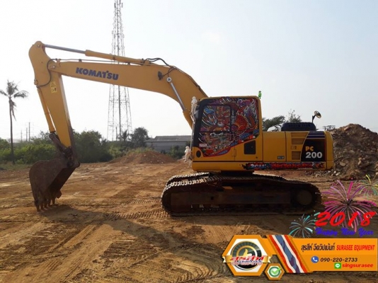 ขายรถแบ็คโฮ KOMATSU PC200-8 สภาพเทพบุตร ทำงานสมบูรณ์ทุกระบบ