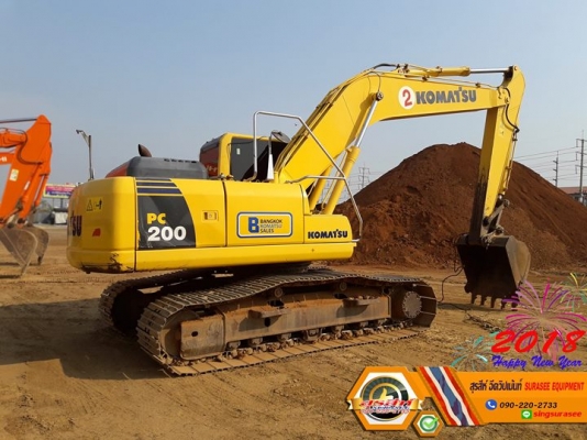 ขายรถแบ็คโฮ KOMATSU PC200-8MO สภาพเทพบุตร สภาพพร้อมใช้ ราคาไม่แรง