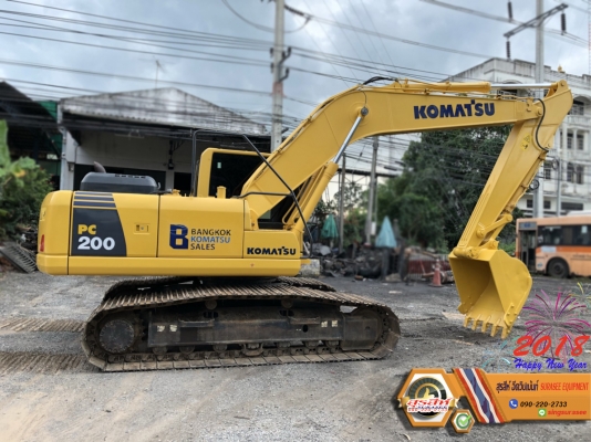 ขายรถแบ็คโฮ KOMATSU PC200-8MO ใช้งาน 7 พันชั่วโมง สภาพนางฟ้า