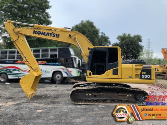 ขายรถแบ็คโฮ KOMATSU PC200-8MO ใช้งาน 7 พันชั่วโมง สภาพนางฟ้า