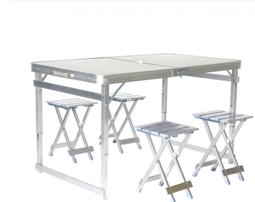 ชุดโต๊ะ เก้าอี้ ปิคนิค อลูมิเนียม มี 2 แบบ